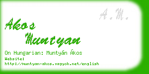 akos muntyan business card